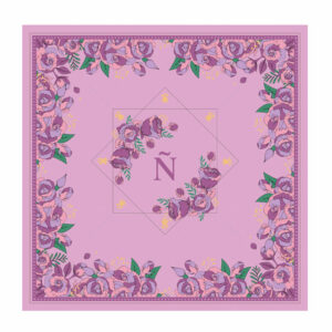 Foulard Rose 45 x 45cm (Petite taille)